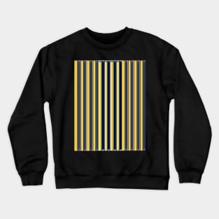 Yellow and black stripe pattern Crewneck Sweatshirt